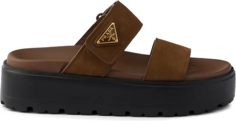 Prada Nubuck slippers Bruin