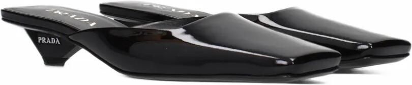 Prada pointed-toe patent-leather pumps Zwart - Foto 2