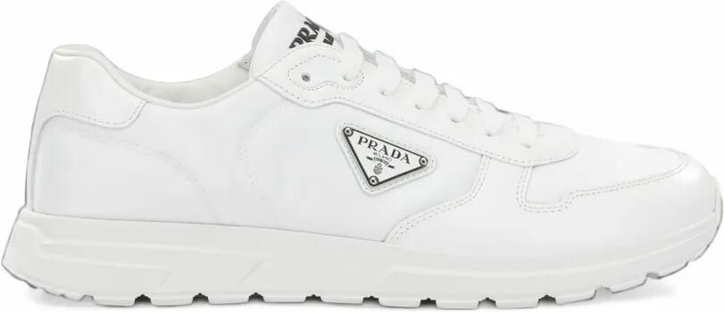 Prada Prax 01 Re-Nylon and brushed leather sneakers Wit