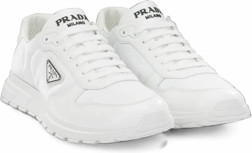 Prada Prax 01 Re-Nylon and brushed leather sneakers Wit - Foto 3