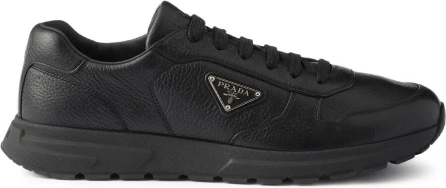 Prada Prax 2.0 leren sneakers Zwart