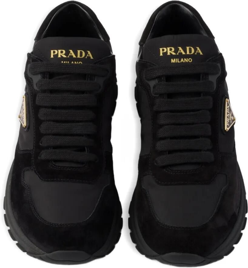 Prada Prax 2.0 Re-Nylon suède sneakers Zwart - Foto 2