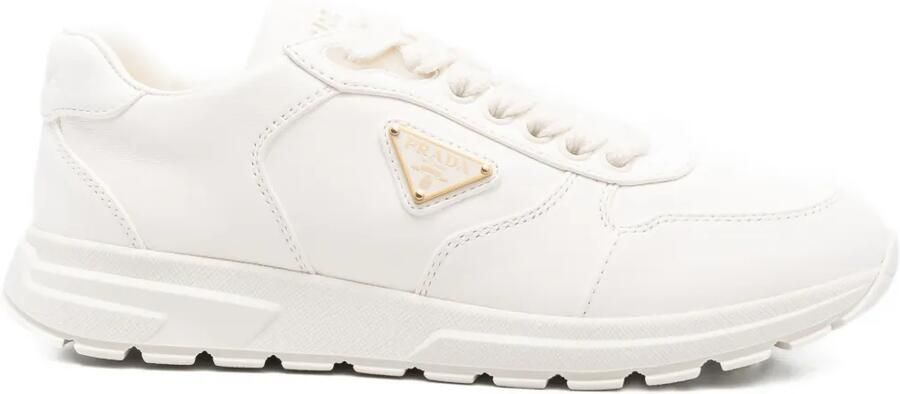 Prada Prax 2.0 sneakers met logoplakkaat Wit