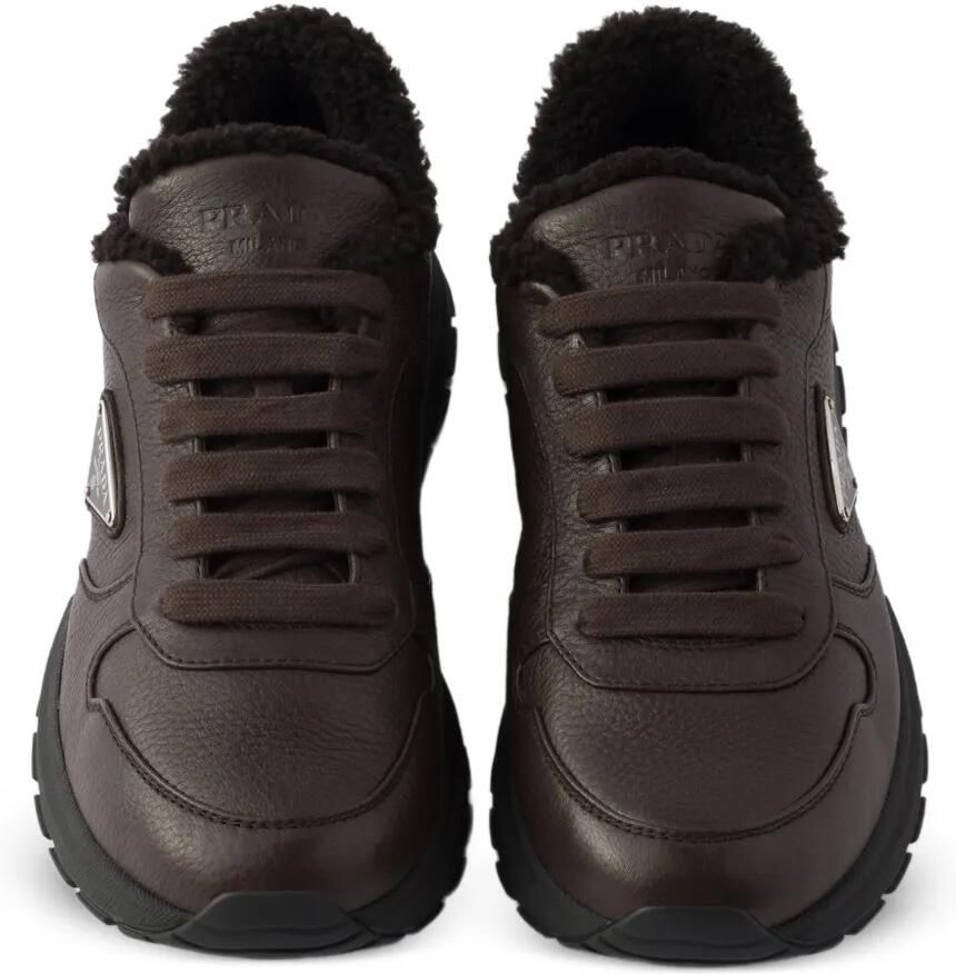 Prada Prax leren sneakers Bruin - Foto 2