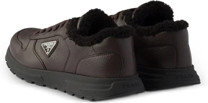 Prada Prax leren sneakers Bruin - Foto 3