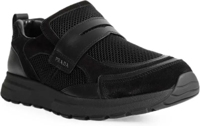 Prada Prax mesh sneakers Zwart - Foto 3