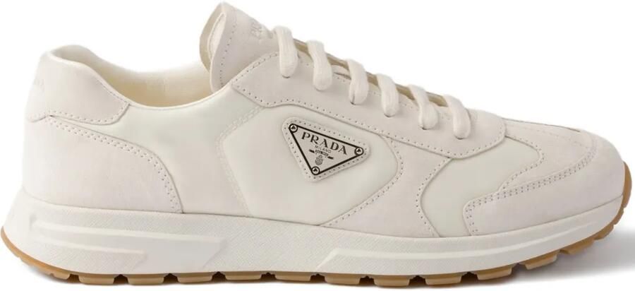 Prada Prax sneakers met logo Beige