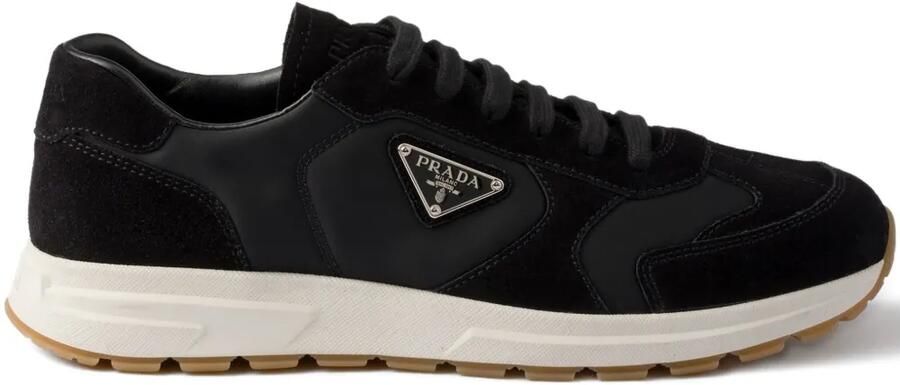 Prada Prax sneakers met vlakken en triangel logo Zwart