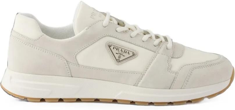 Prada Prax suède en Re-Nylon sneakers Beige