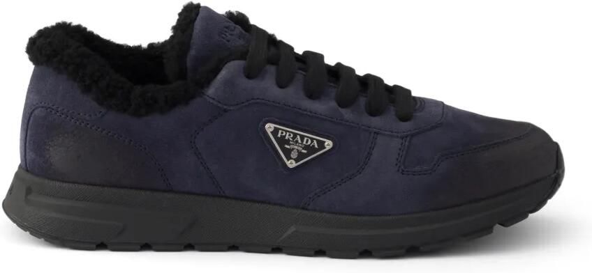 Prada Prax suède sneakers Blauw