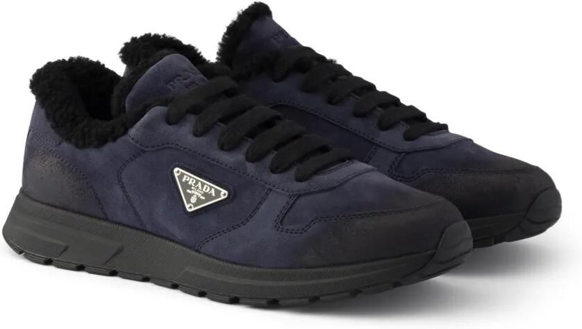 Prada Prax suède sneakers Blauw - Foto 3