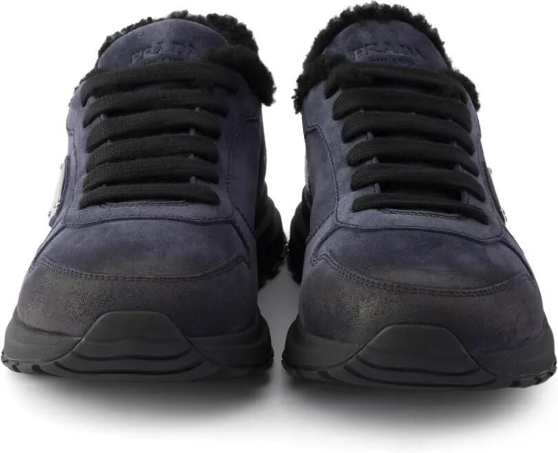 Prada Prax suède sneakers Blauw - Foto 2