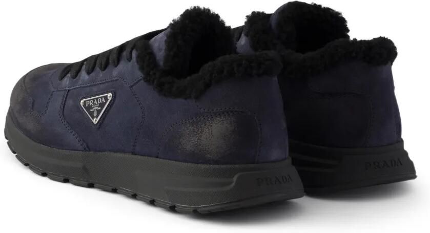 Prada Prax suède sneakers Blauw - Foto 4
