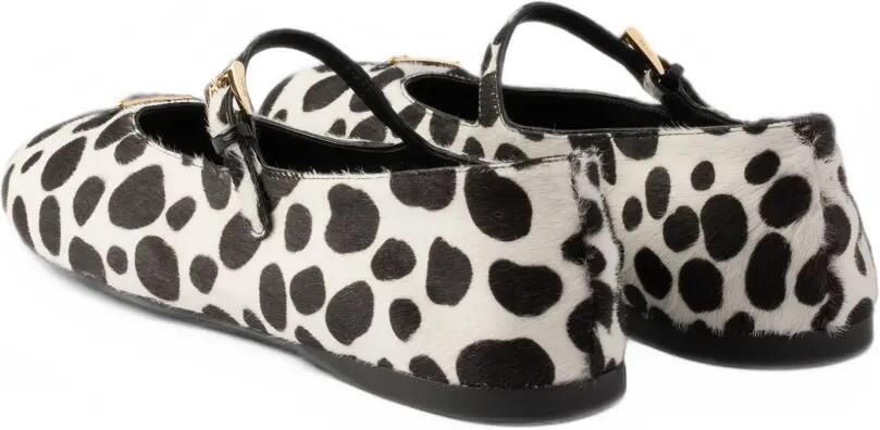 Prada printed leather ballerinas Wit - Foto 4