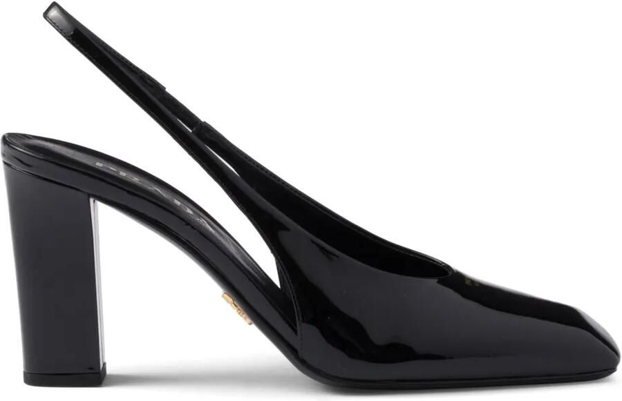 Prada Pumps met leren hak Zwart