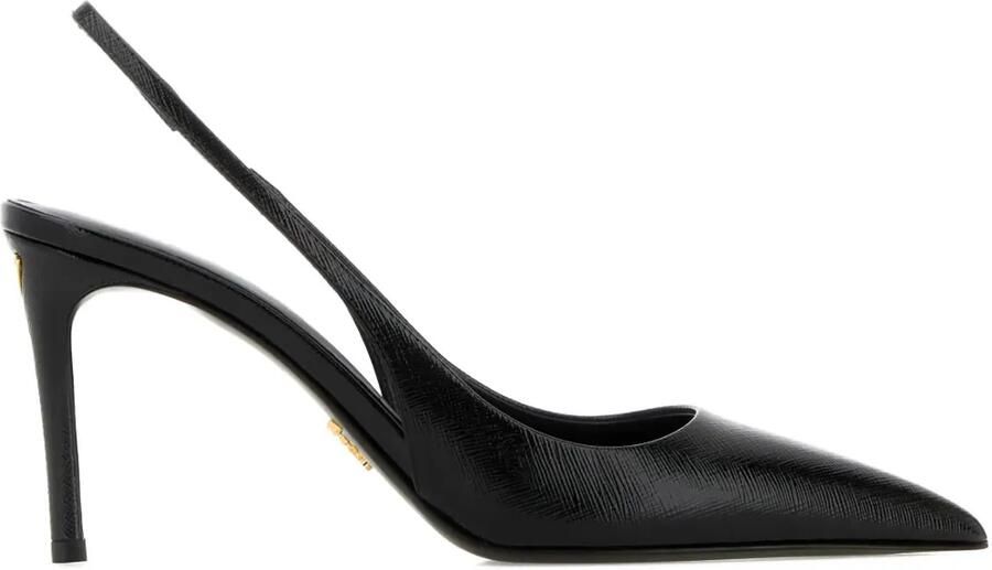Prada Pumps met leren hak Zwart