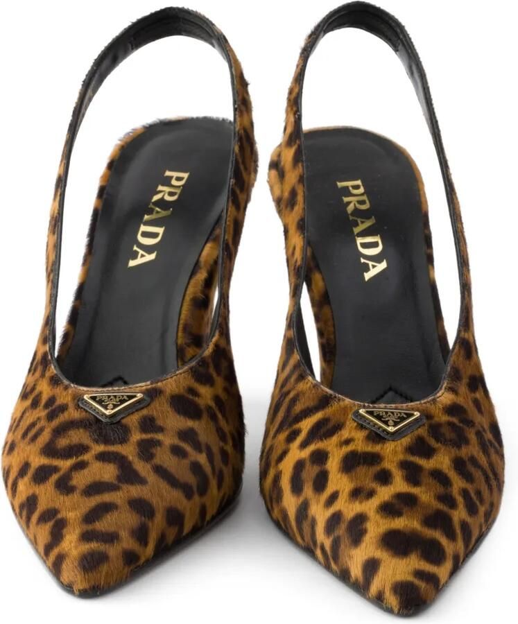 Prada Pumps met luipaardprint Bruin - Foto 2