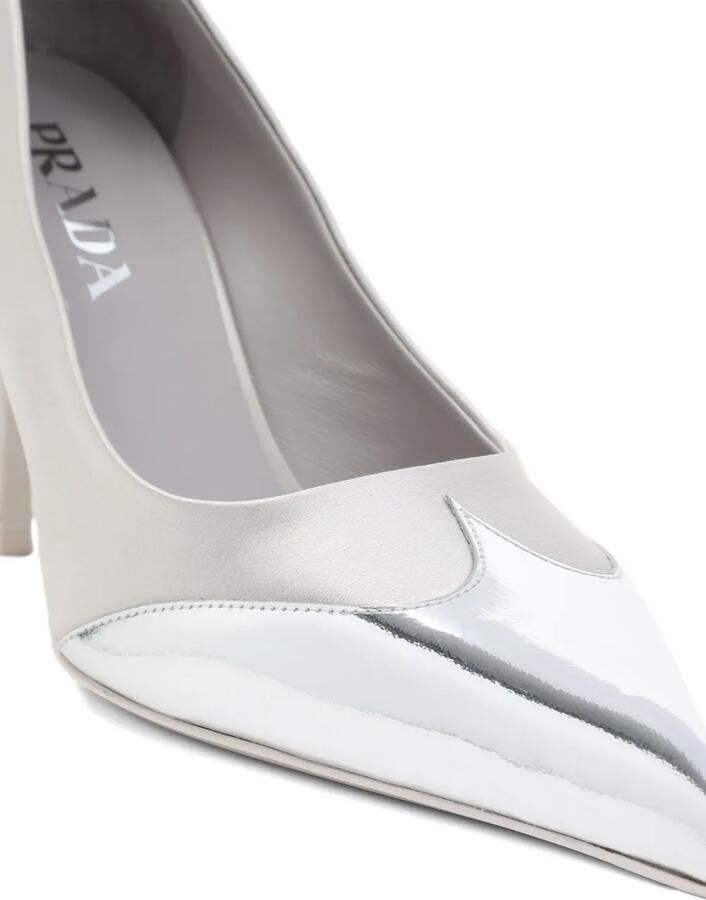 Prada Pumps met metallic neus Zilver - Foto 2