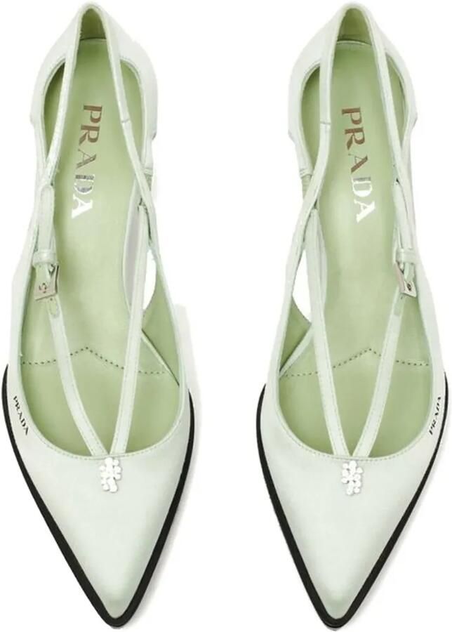 Prada Pumps met uitgesneden details Groen - Foto 2