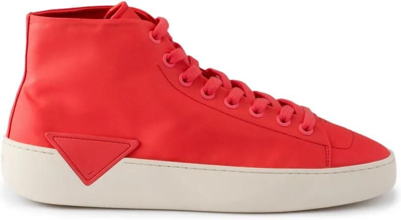 Prada Re-Nylon high-top sneakers Rood
