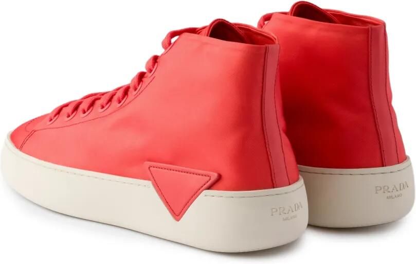 Prada Re-Nylon high-top sneakers Rood - Foto 4