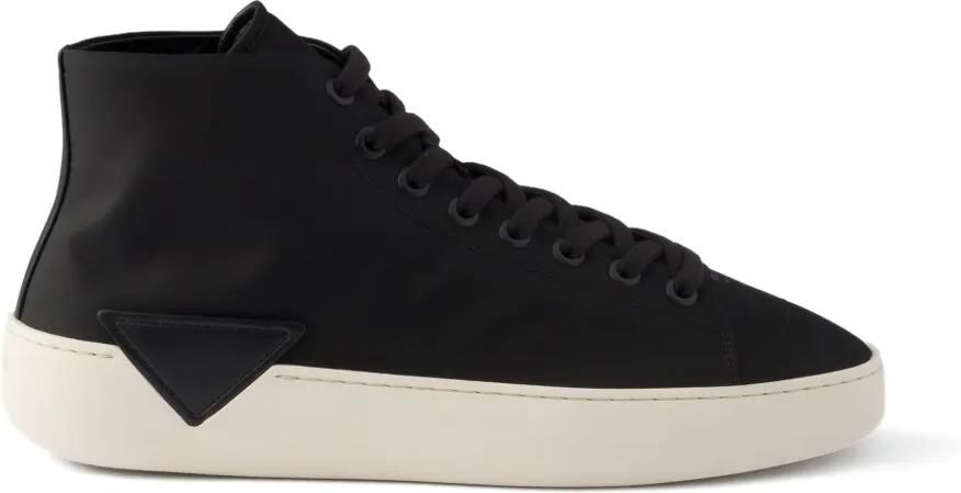 Prada Re-Nylon high-top sneakers Zwart