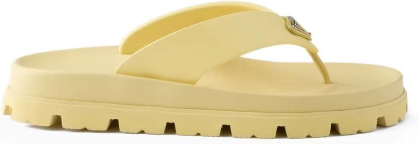 Prada Rubberen sandalen Geel