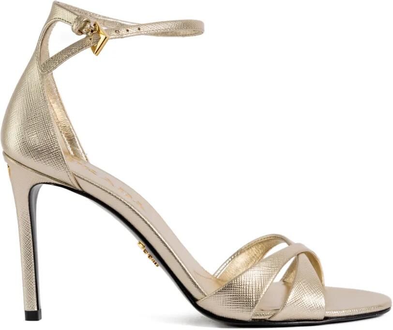 Prada Sandalen met gekruist bandje Goud