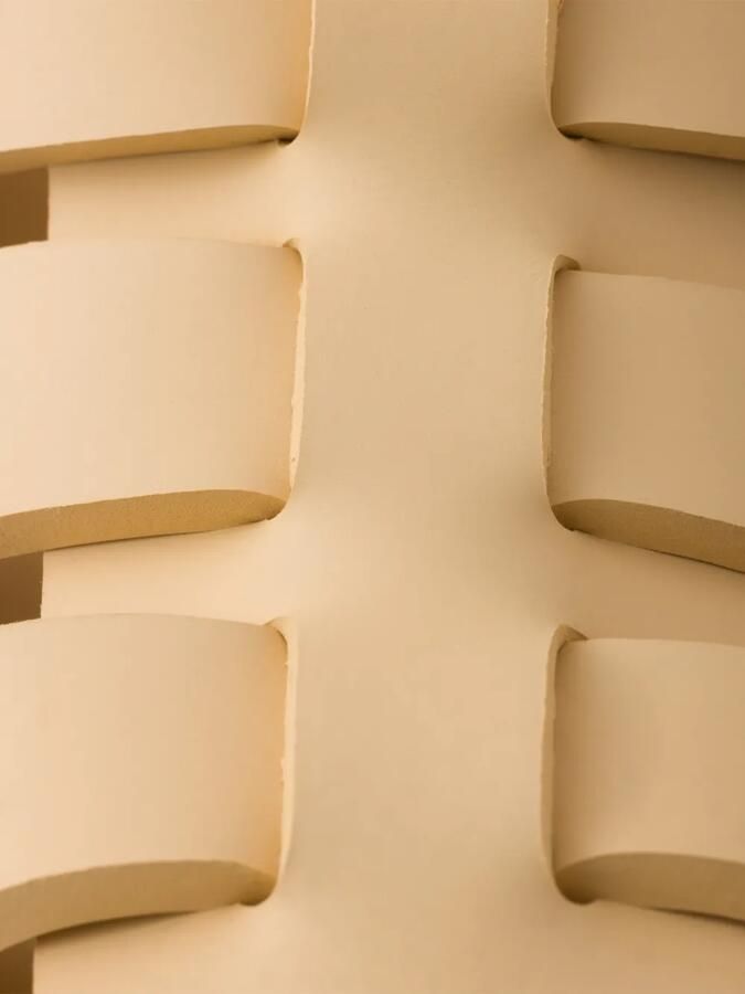 Prada Sandalen met gesp en plateauzool Beige - Foto 3