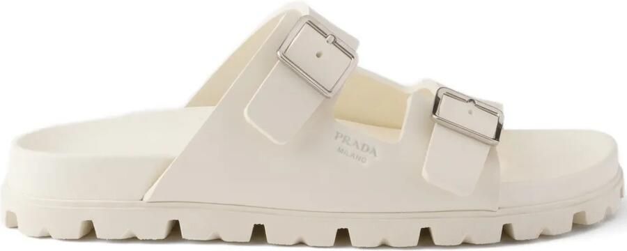 Prada Sandalen met gespbandje Beige