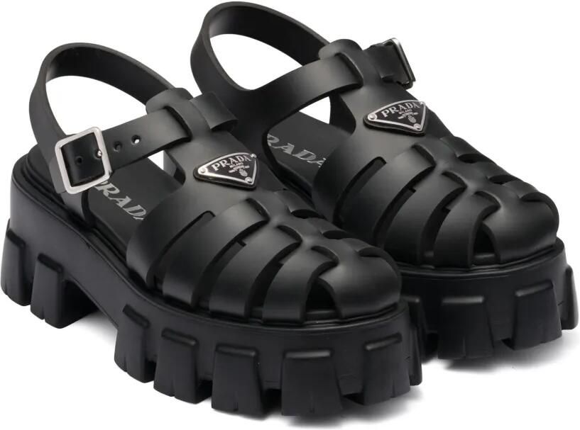 Prada Sandalen met plateauzool Zwart - Foto 4