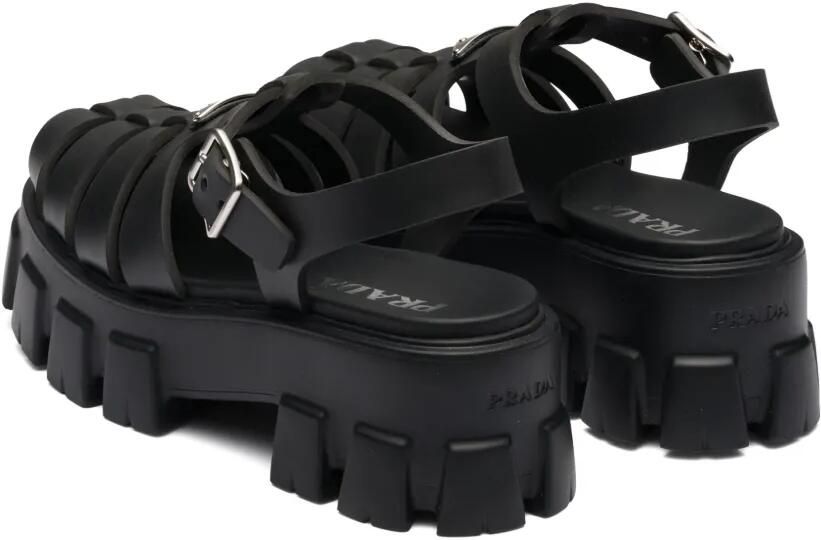 Prada Sandalen met plateauzool Zwart - Foto 5
