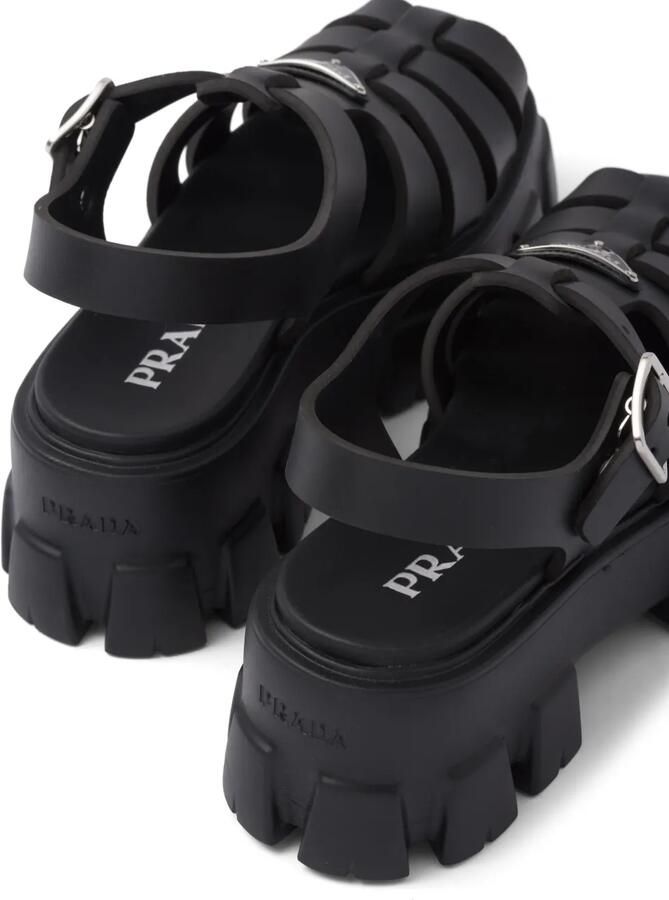 Prada Sandalen met plateauzool Zwart - Foto 3