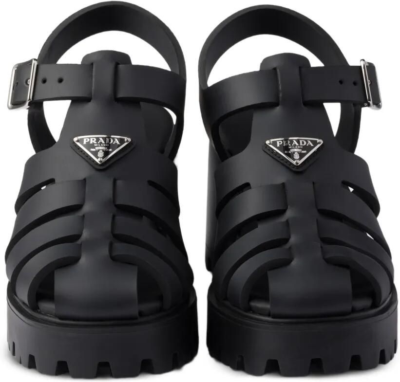 Prada Sandalen met plateauzool Zwart - Foto 3