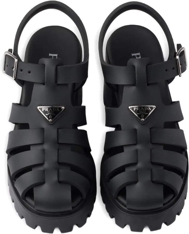 Prada Sandalen met plateauzool Zwart - Foto 2