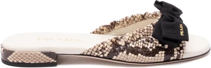 Prada Sandalen met strik Beige