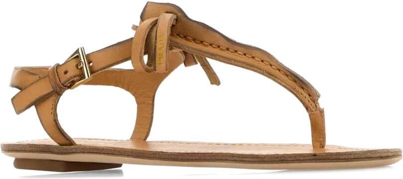 Prada Sandalen met strikdetail Beige