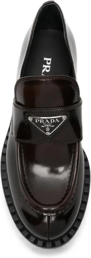 Prada Satijnen loafers Bruin - Foto 4