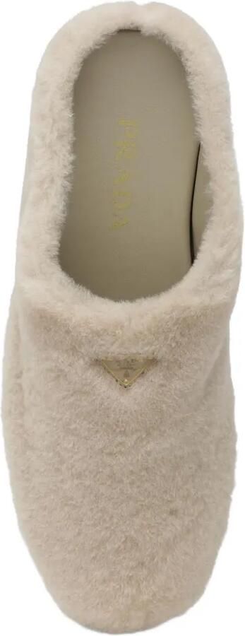 Prada shearling mules Beige - Foto 5