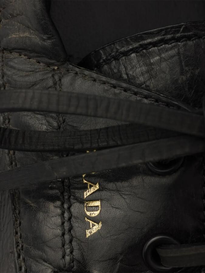 Prada Shuffle antieke leren bootschoenen Zwart - Foto 4