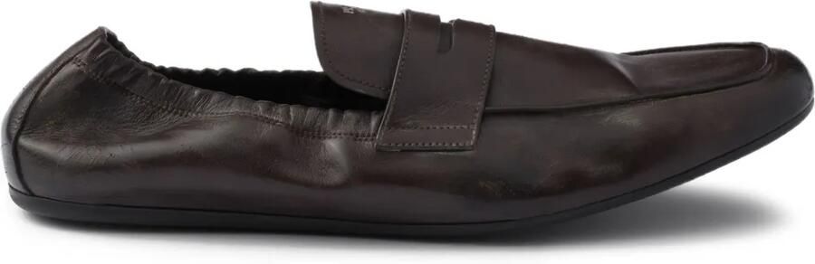 Prada Shuffle leren loafers Bruin