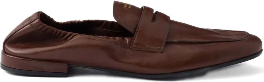 Prada Shuffle leren loafers Bruin