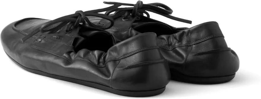 Prada Shuffle leren veterschoenen Zwart - Foto 4