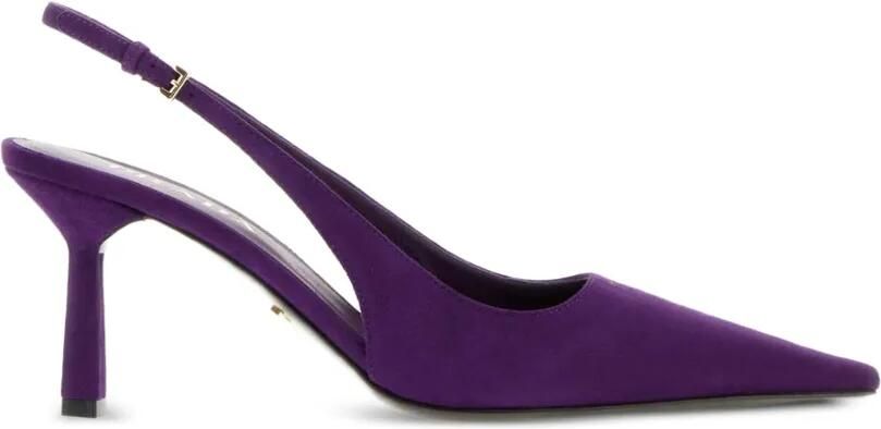Prada Slingback pumps met puntige neus Paars