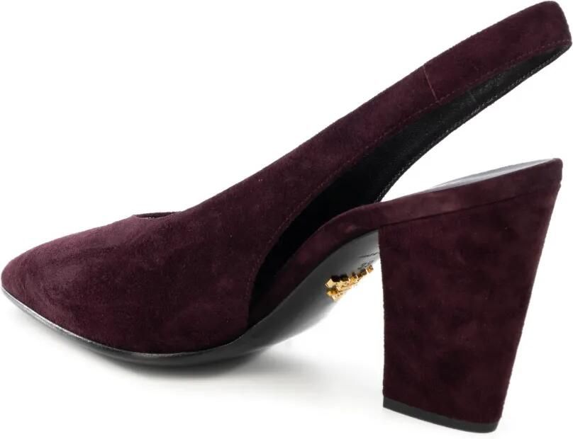 Prada Slingback pumps met puntige neus Paars - Foto 2