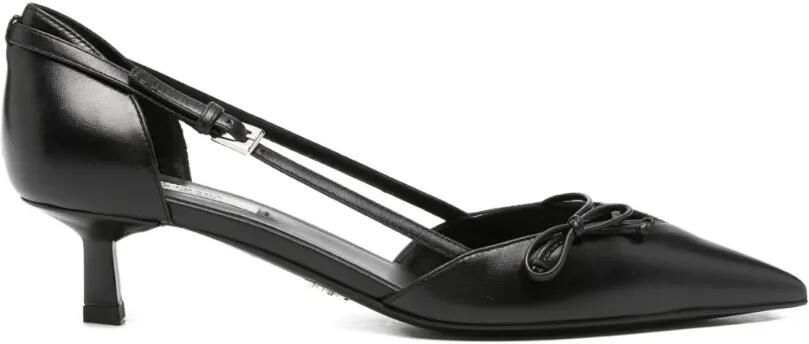 Prada Slingback pumps met strikdetail Zwart