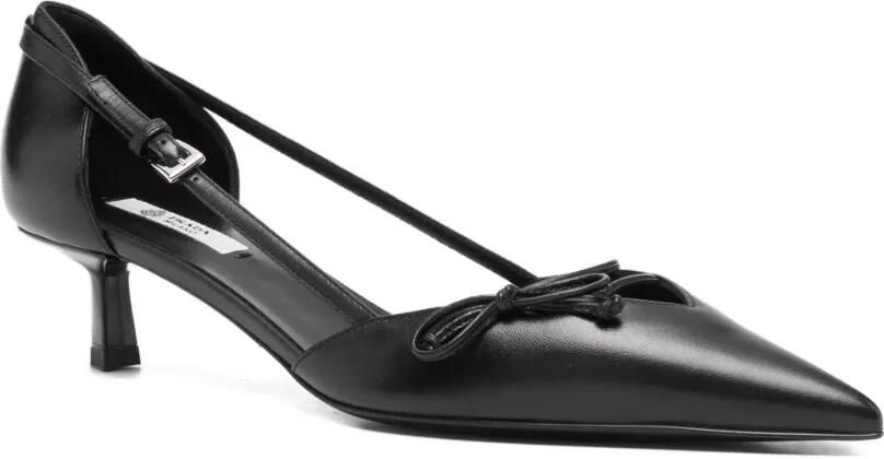 Prada Slingback pumps met strikdetail Zwart - Foto 3