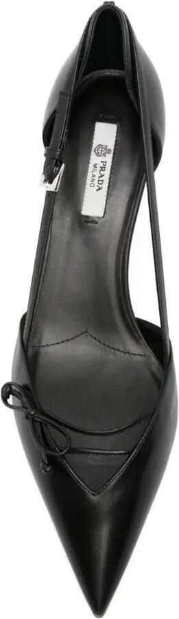 Prada Slingback pumps met strikdetail Zwart - Foto 4