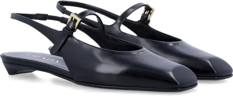Prada Slingback pumps met vierkante neus Zwart - Foto 2