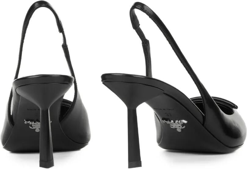 Prada Slingback pumps van geborsteld leer Zwart - Foto 2